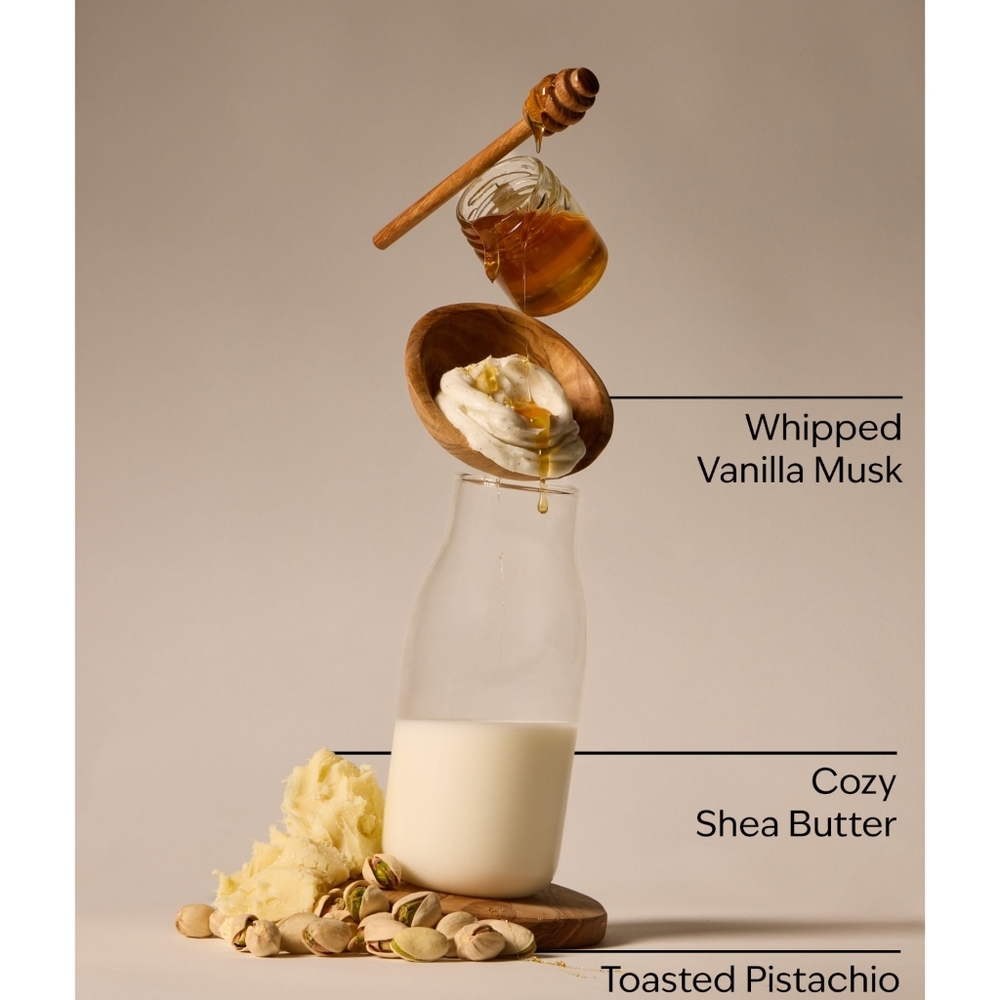 Bath Body Works White Barn Pistachio Milk & Honey Single Wick Candle 8oz NEW - Picture 2 of 2